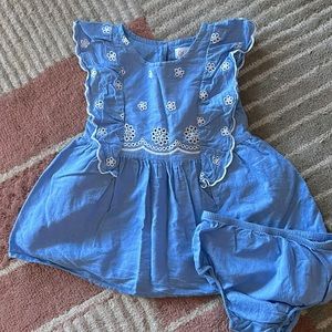Cat & Jack Summer dress with diaper cover, like new!